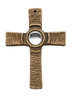 Kreuz mit weißem Glasstein