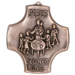 Bronzekreuz "Jesus segnet uns"